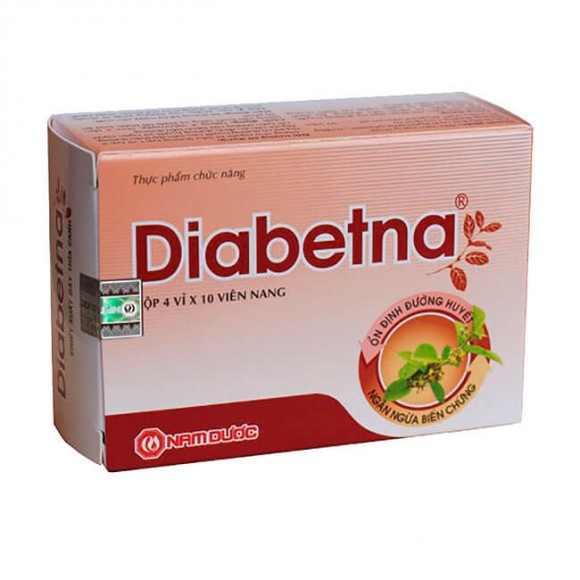 Средство от сахарного диабета Diabetna, 40 капсул из Вьетнама