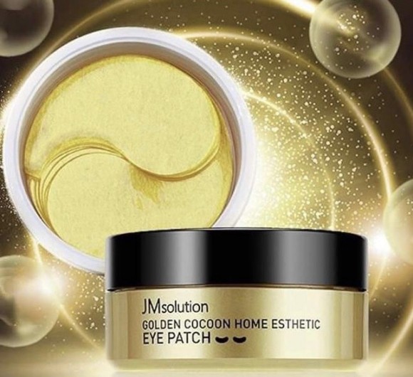 Гидрогелевые патчи с шёлком и золотом JMsolution Golden Cocoon Home Esthetic Eye Patch, 60 штук из Вьетнама