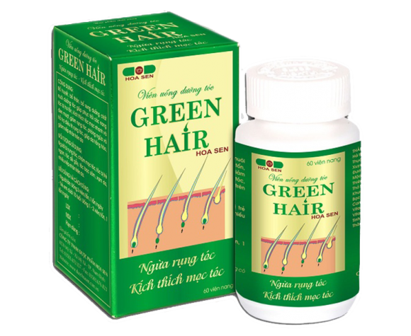 Green Hair Hoa Sen препарат для укрепления и роста волос, 60 капсул из Вьетнама