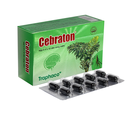 Препарат для нервной системы Cebraton, 50 капсул  из Вьетнама